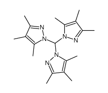 1-[bis(3,4,5-trimethylpyrazol-1-yl)methyl]-3,4,5-trimethylpyrazole结构式