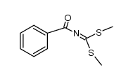 N-Benzoyliminodithiokohlensaeuredimethylester Structure