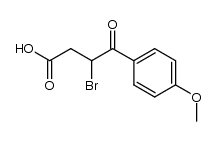 3-bromo-4-(4-methoxy-phenyl)-4-oxo-butyric acid结构式