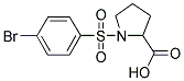 1-[(4-bromophenyl)sulfonyl]-2-pyrrolidinecarboxylic acid Structure