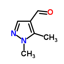 1,5-Dimethyl-1H-pyrazole-4-carbaldehyde Structure