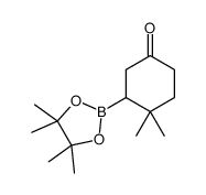 4,4-dimethyl-3-(4,4,5,5-tetramethyl-1,3,2-dioxaborolan-2-yl)cyclohexan-1-one Structure