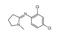 N-(2,4-dichlorophenyl)-1-methylpyrrolidin-2-imine结构式