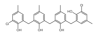 bis-[3-(3-chloro-2-hydroxy-5-methyl-benzyl)-2-hydroxy-5-methyl-phenyl]-methane Structure