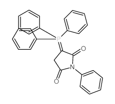 2,5-Pyrrolidinedione,1-phenyl-3-(triphenylphosphoranylidene)- structure