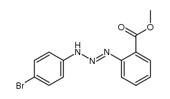 2-[3-(4-bromo-phenyl)-triazenyl]-benzoic acid methyl ester Structure