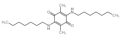 2,5-Cyclohexadiene-1,4-dione,2,5-bis(heptylamino)-3,6-dimethyl- structure