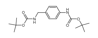 tert-Butyl (4-N-boc-aminobenzyl)carbamate Structure