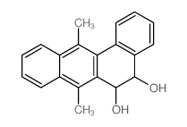 Benz[a]anthracene-5,6-diol,5,6-dihydro-7,12-dimethyl- Structure