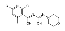 N-[(2,6-DICHLORO-4-METHYL-3-PYRIDYL)CARBONYL]-N'-MORPHOLINOUREA structure