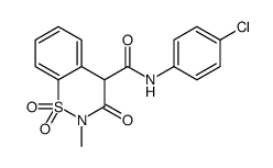 N-(4-Chlorophenyl)-2-methyl-3-oxo-3,4-dihydro-2H-1,2-benzothiazin e-4-carboxamide 1,1-dioxide结构式