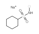 Cyclohexanesulfonamide,N-chloro-, sodium salt (1:1) structure