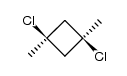 cis-1,3-Dichlor-1,3-dimethyl-cyclobutan Structure