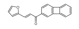 1-biphenylen-2-yl-3-furan-2-yl-propenone结构式