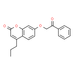 7-(2-oxo-2-phenylethoxy)-4-propyl-2H-chromen-2-one结构式