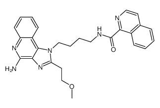 N1-{4-[4-Amino-2-(2-methoxyethyl)-1H-imidazo[4,5-c]quinolin-1-yl]butyl}-1-isoquinolinecarboxamide Structure