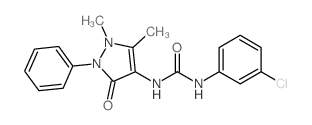 1-(3-CHLOROPHENYL)-3-(1,5-DIMETHYL-3-OXO-2-PHENYL-2,3-DIHYDRO-1H-PYRAZOL-4-YL)UREA Structure