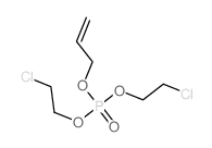 3-[bis(2-chloroethoxy)phosphoryloxy]prop-1-ene Structure