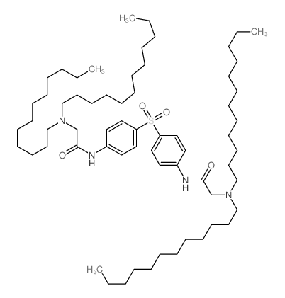 2-(didodecylamino)-N-[4-[4-[[2-(didodecylamino)acetyl]amino]phenyl]sulfonylphenyl]acetamide结构式
