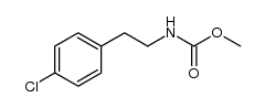 2-4-chlorophenylethylcarbamic acid methyl ester Structure