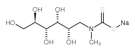 N-METHYL-D-GLUCAMINE DITHIOCARBAMATE, SODIUM SALT MONOHYDRATE structure