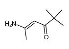 5-Amino-2,2-dimethyl-4-hexen-3-on结构式
