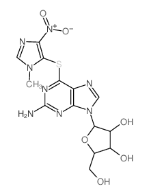Guanosine,6-S-(1-methyl-4-nitro-1H-imidazol-5-yl)-6-thio- (9CI) picture