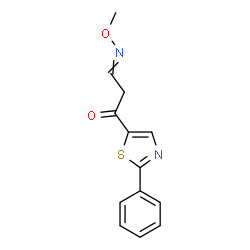 3-OXO-3-(2-PHENYL-1,3-THIAZOL-5-YL)PROPANAL O-METHYLOXIME Structure
