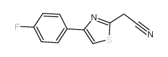 [4-(4-氟苯基)-1,3-噻唑-2-基]乙腈结构式