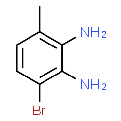 3-Bromo-6-methylbenzene-1,2-diamine结构式