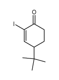 2-iodo-4-[(1,1-dimethyl)ethyl]-2-cyclohexen-1-one结构式