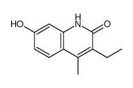2(1H)-Quinolinone,3-ethyl-7-hydroxy-4-methyl-(9CI) Structure
