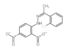 N-[1-(2-chlorophenyl)ethylideneamino]-2,4-dinitro-aniline结构式