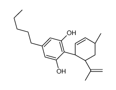 2-[(1S,4R)-4-methyl-6-prop-1-en-2-ylcyclohex-2-en-1-yl]-5-pentylbenzene-1,3-diol Structure