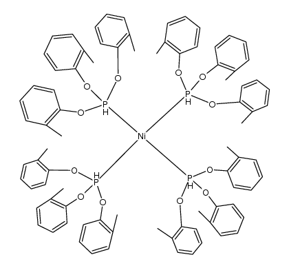 tetrakis(tris(o-tolyloxy)-l5-phosphanyl)nickel Structure