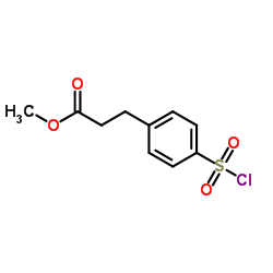 3-(4-磺酰氯)苯丙酸甲酯结构式