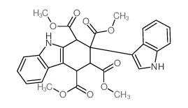 tetramethyl 2-(1H-indol-3-yl)-1,3,4,9-tetrahydrocarbazole-1,2,3,4-tetracarboxylate Structure