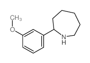 2-(3-甲氧基苯基)-氮杂烷结构式