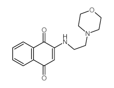 2-(2-morpholin-4-ylethylamino)naphthalene-1,4-dione结构式