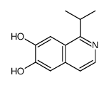 6,7-Isoquinolinediol, 1-(1-methylethyl)- (9CI) structure