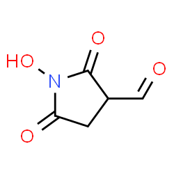 3-Pyrrolidinecarboxaldehyde, 1-hydroxy-2,5-dioxo- (9CI) structure