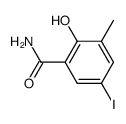 2-Hydroxy-5-iod-3-methylbenzamid结构式