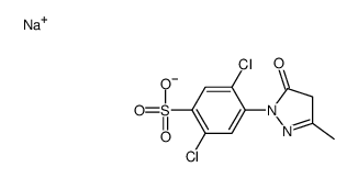 sodium 2,5-dichloro-4-(4,5-dihydro-3-methyl-5-oxo-1H-pyrazol-1-yl)benzenesulphonate structure