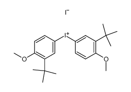 Bis-[3-tert.-butyl-4-methoxy-phenyl]-iodonium-iodid Structure