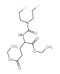 diethyl 2-[bis(2-chloroethyl)carbamoylamino]pentanedioate结构式