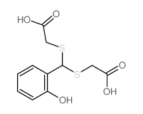 Acetic acid, [(o-hydroxybenzylidene)dithio]di-结构式