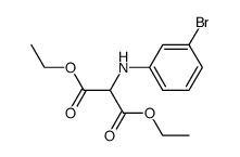 diethyl 2-((3-bromophenyl)amino)malonate Structure