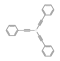 Tris(phenylacetylenyl)phosphine structure