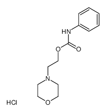 phenyl-carbamic acid-(2-morpholino-ethyl ester), hydrochloride Structure