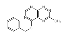 5-benzylsulfanyl-8-methyl-2,4,7,9,10-pentazabicyclo[4.4.0]deca-2,4,7,9,11-pentaene Structure